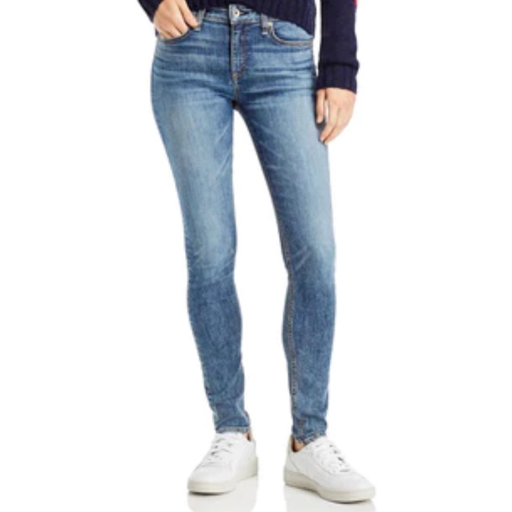 I’ll Womens Cate Blue Mid-Rise Ankle Denim Skinny Jeans 31 lol